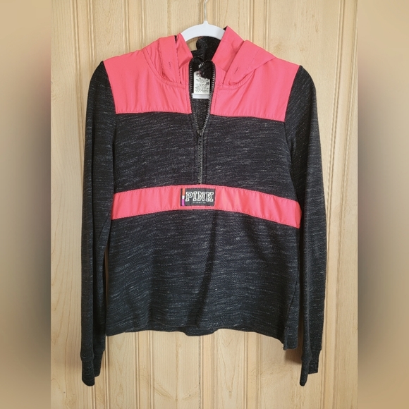Victoria's Secret Pink Quarter Zip Hoodie - Picture 1 of 5